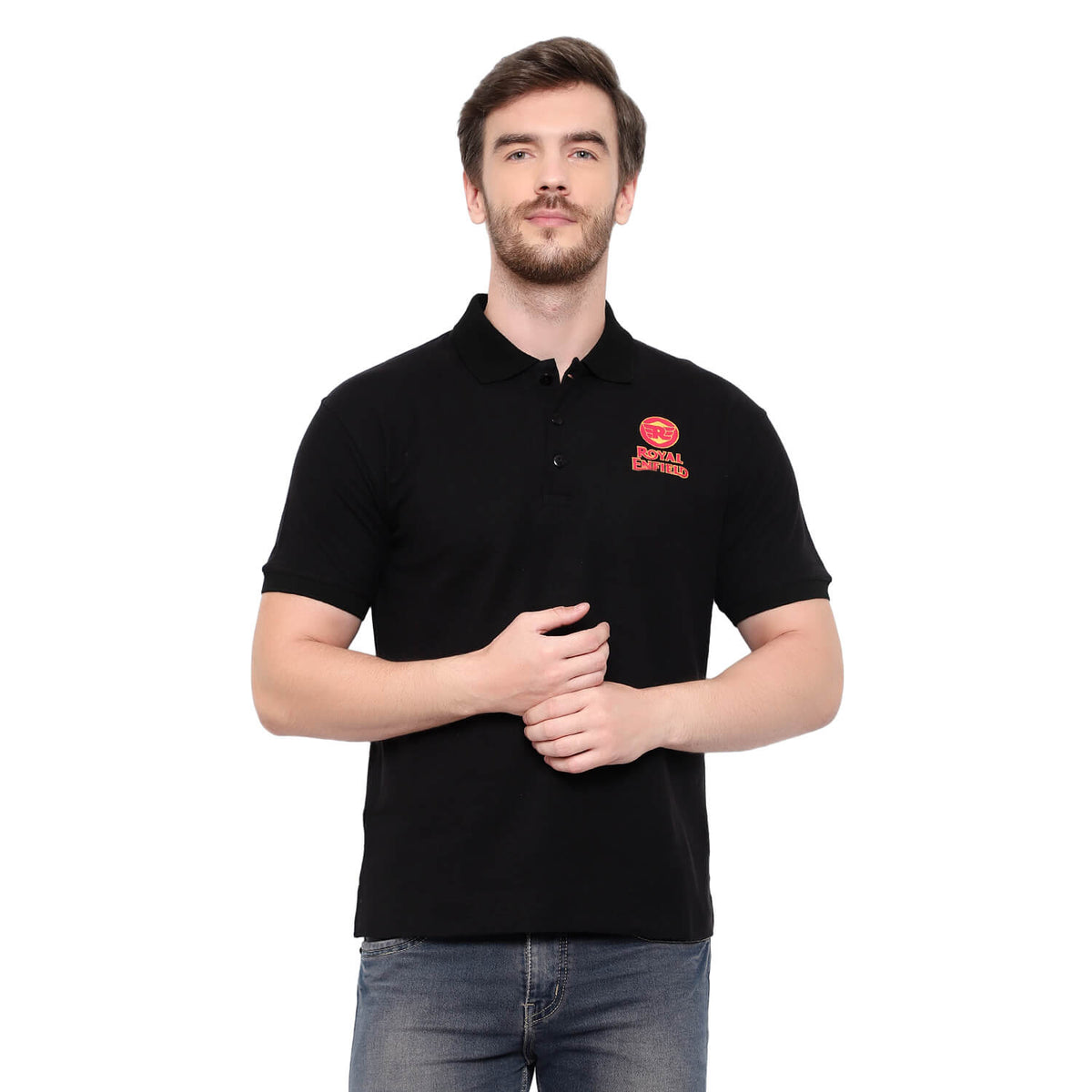 Royal Enfield Black Polo TShirt