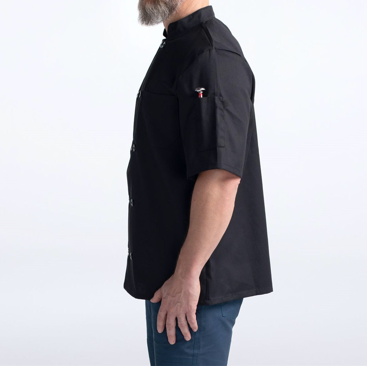 Chef coat hot sale half sleeve