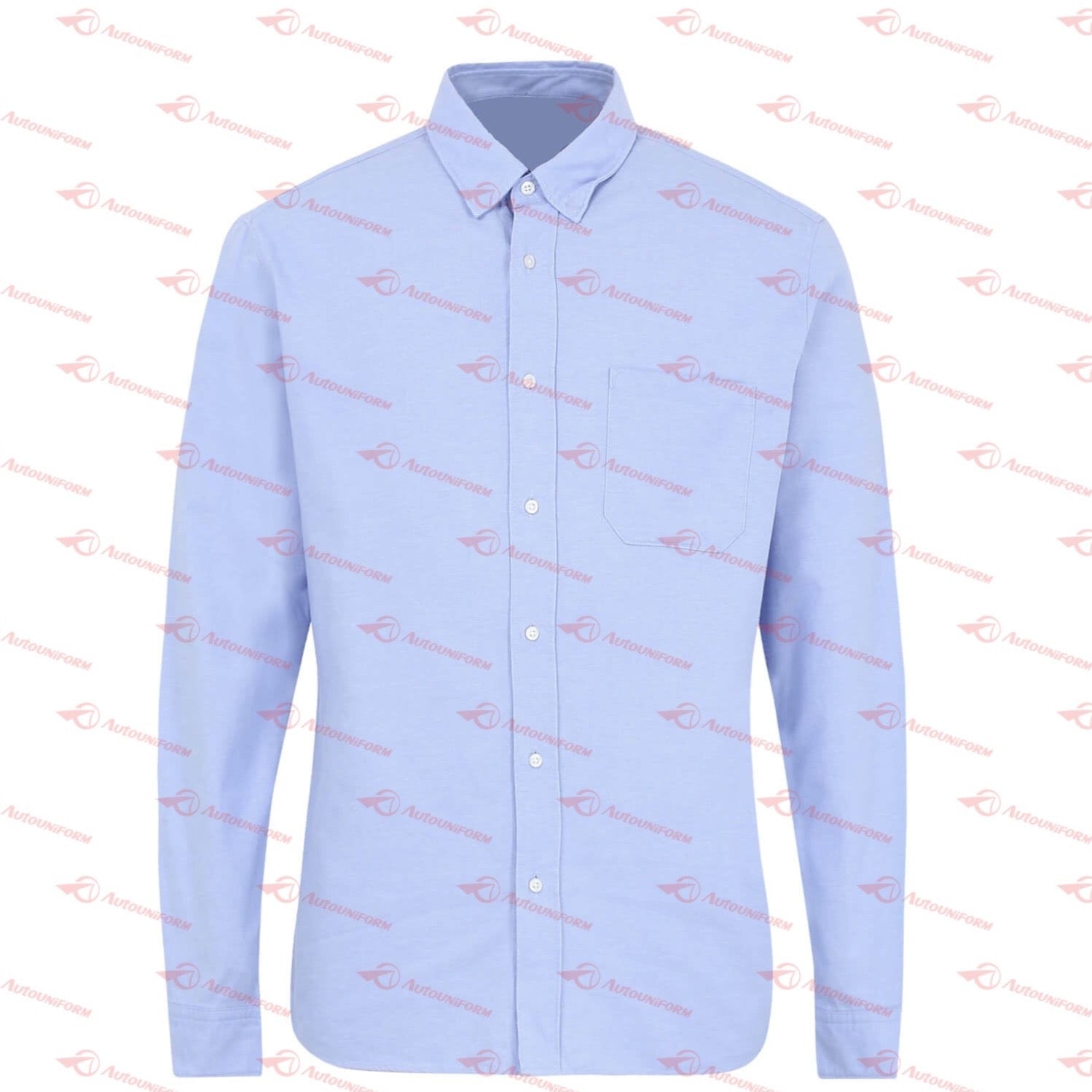 Prada Men's Embroidered Shirt (Sky Blue)